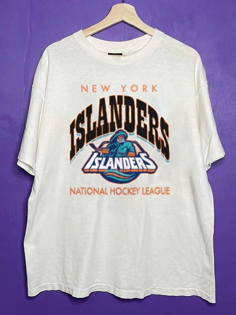 Vintage New York Islanders Ice Hockey Mascot Shirt, The Islanders NHL Shirt Tee